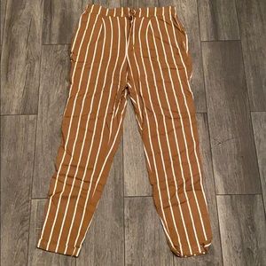 Striped brown pants